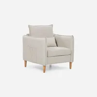 Poltrona Blume 1 Cuerpo Tela Beige