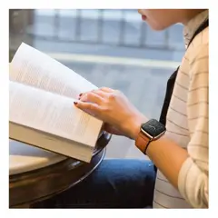 GENERICO - Correa Para Apple Watch Cuero Premium Series Elegante 38-40-41 Mm