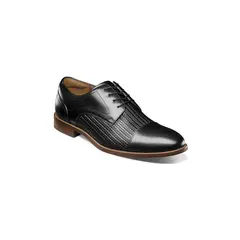 FLORSHEIM - Zapatos Formal Negro Rucci Weave Cap Toe