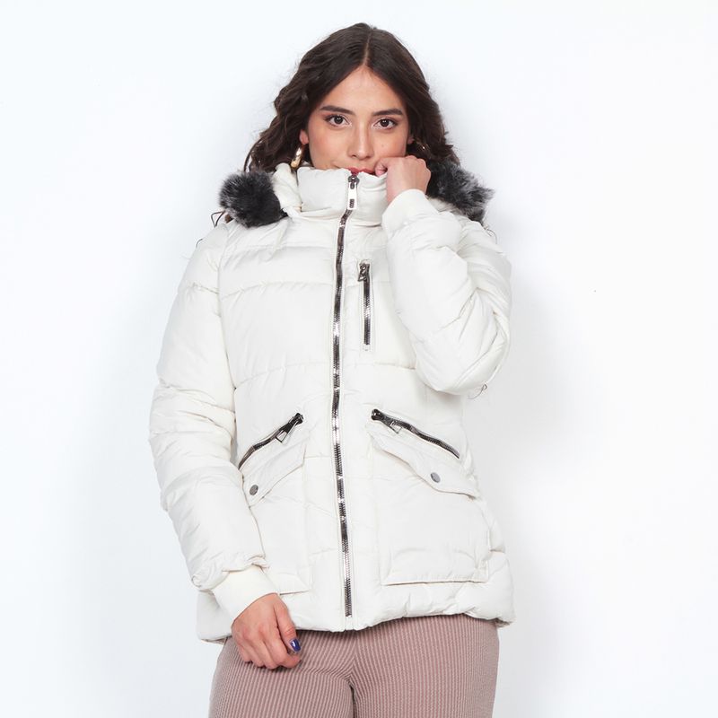 WADOS - PARKA MANGA LARGA CON IEL EN CAPUCHA Y BOLSILLOS CON TAPETAS