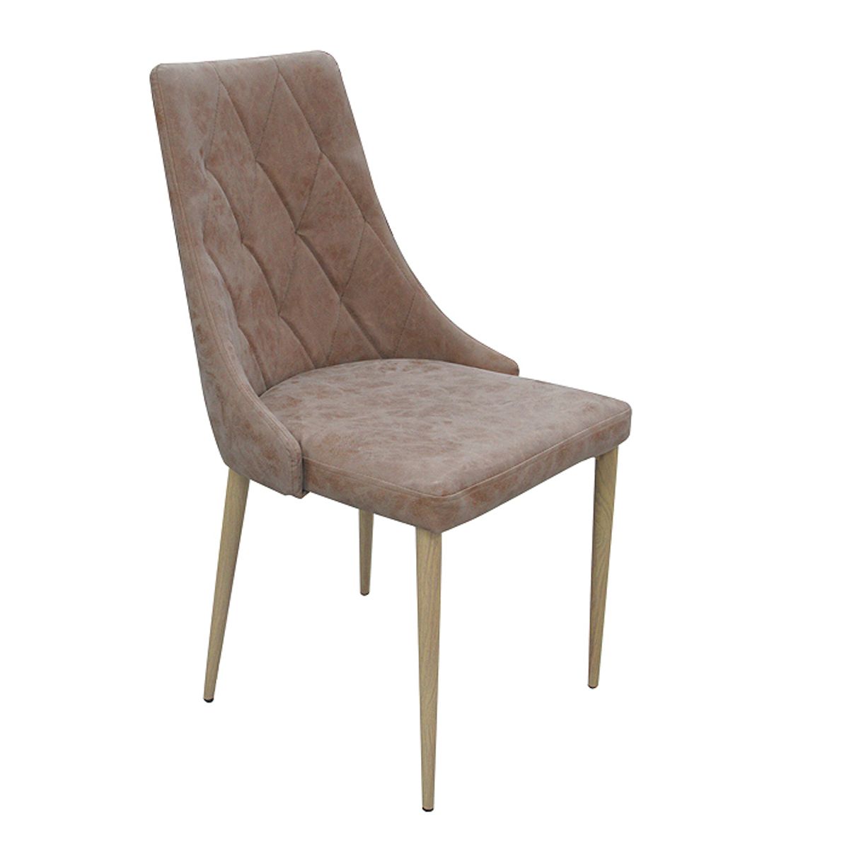 MSA MUEBLES SANTA ANA - Silla Respaldo Alto New Vita Tapiz Café