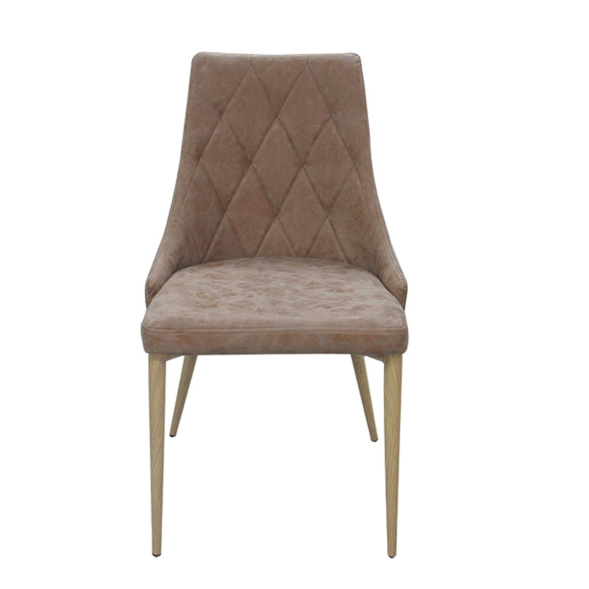 MSA MUEBLES SANTA ANA - Silla Respaldo Alto New Vita Tapiz Café