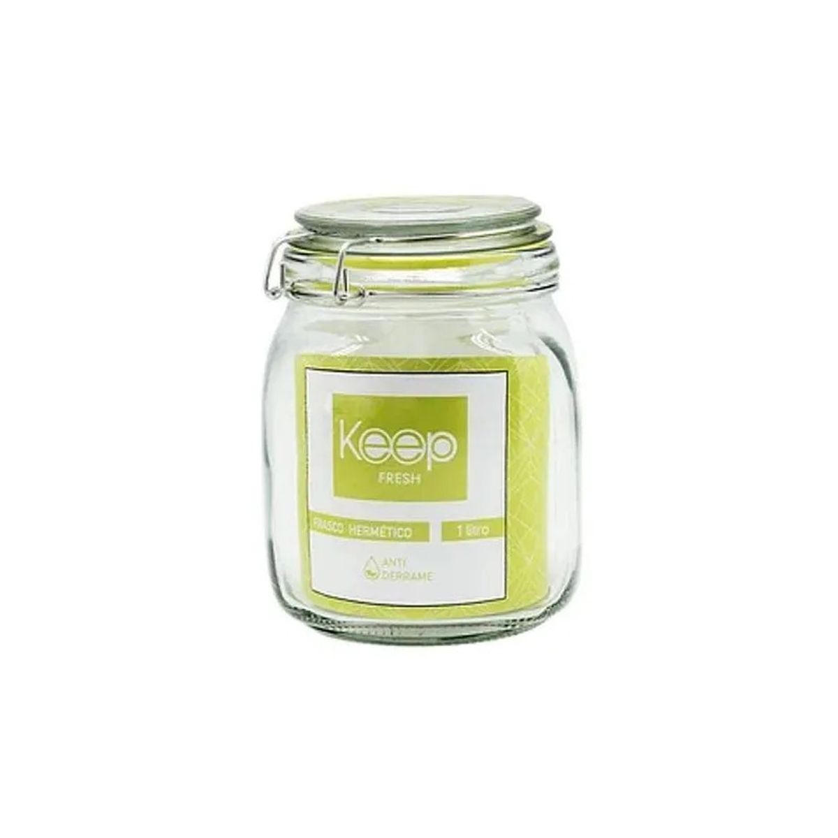 KEEP - Frasco Hermético 1 Litro Contenedor Vidrio Keep