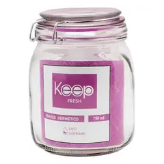 KEEP - Frasco Hermético 750 Ml Contenedor Vidrio