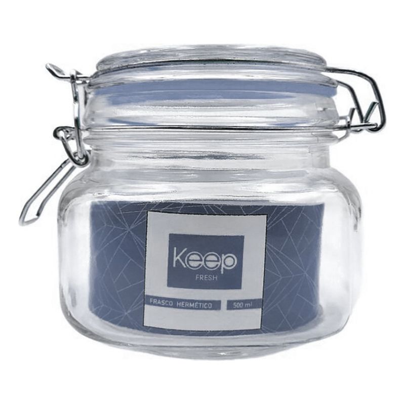 KEEP - Frasco Hermético 500 Ml Contenedor Vidrio Keep