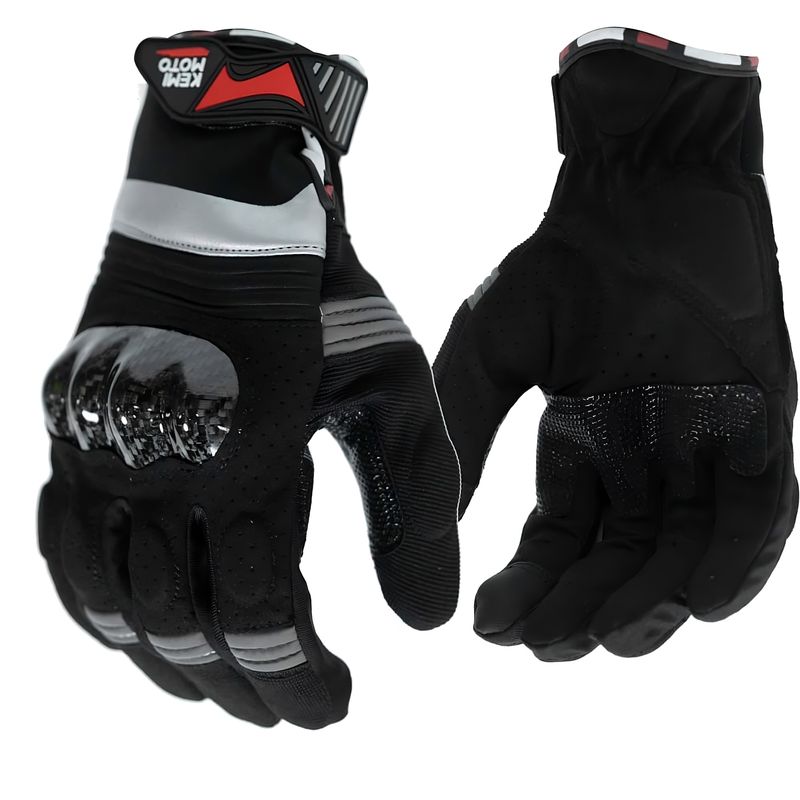 GENERICO - Guantes para moto Kemimoto SR034D con protecciones y función touch XL