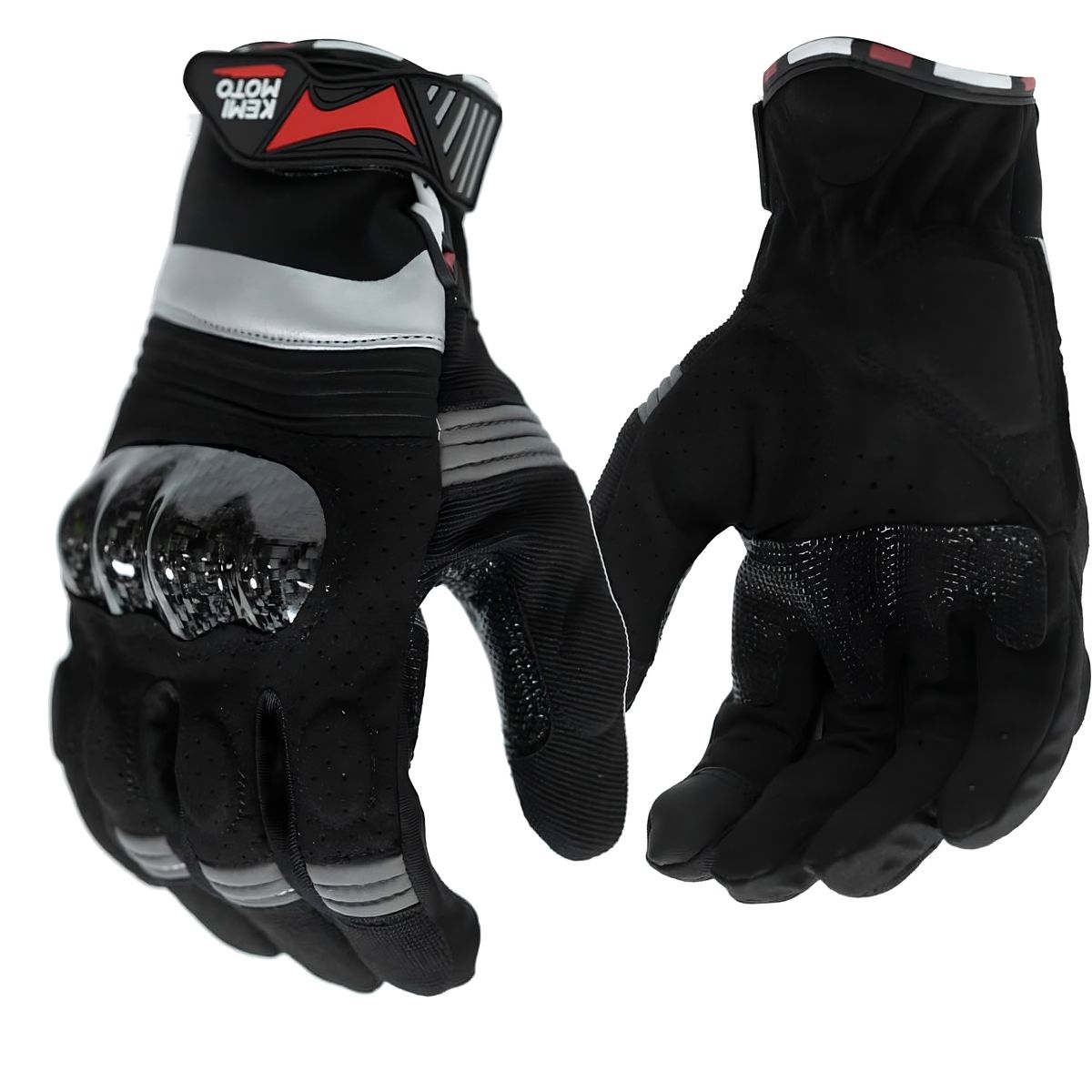 GENERICO - Guantes para moto Kemimoto SR034D con protecciones y función touch XXL