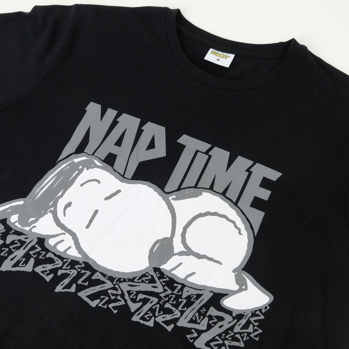 SNOOPY - Conjunto Pijama Hombre Nap Time Negro Snoopy