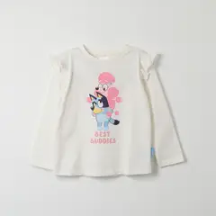 BLUEY - Polera Manga Larga Niña Best Buddies Beige