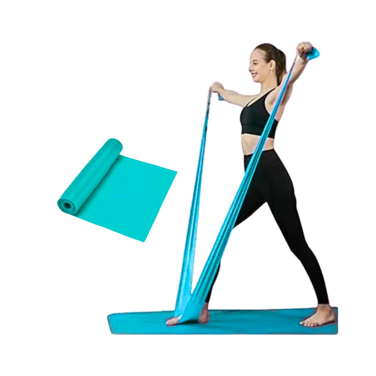 GENERICO - Banda Elástica De Resistencia 1,5 Mts Pilates / Yoga