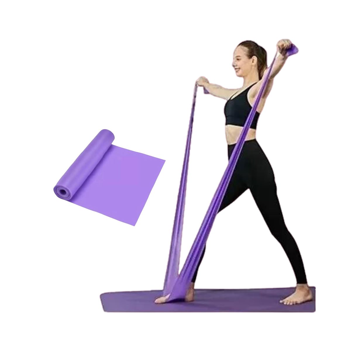 GENERICO - Banda Elástica De Resistencia 1,5 Mts Pilates / Yoga