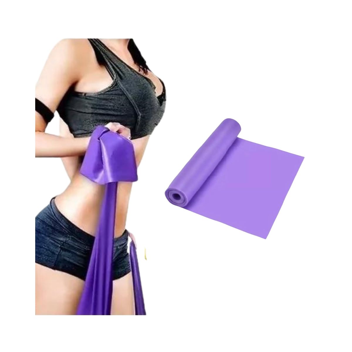 GENERICO - Banda Elástica De Resistencia 1,5 Mts Pilates / Yoga