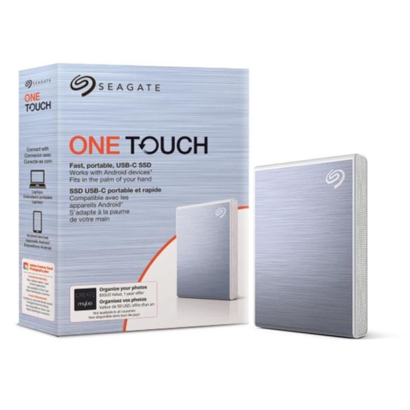 SEAGATE - Disco Externo SSD 500 GB - Seagate One Touch - USB 3.2 Gen 2 Type-C