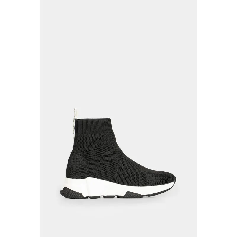VELEZ - Vélez Zapatillas Botín Zamba Mujer Téxtil Y Cuero Negro