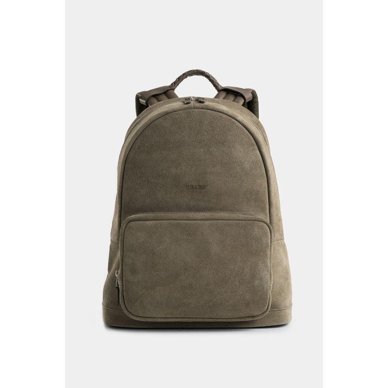 VELEZ - Vélez Mochila Bolet Cuero Gamuzado Hombre Verde Oliva