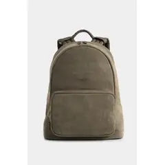 VELEZ - Vélez Mochila Bolet Cuero Gamuzado Hombre Verde Oliva