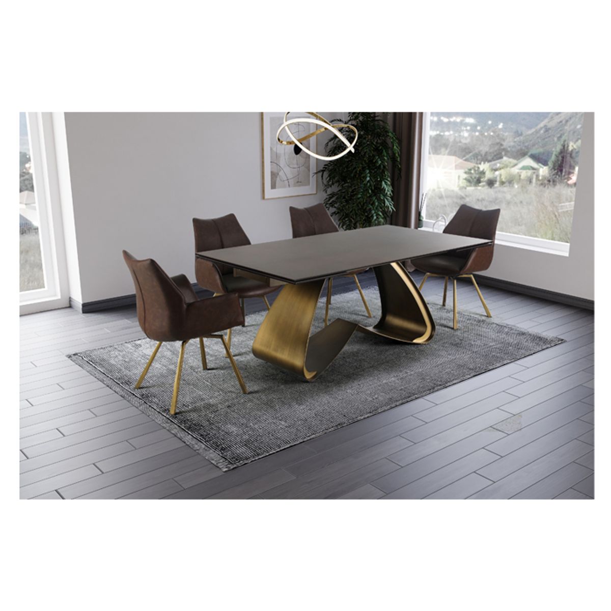 MSA MUEBLES SANTA ANA - Juego de Comedor 8 Sillas Norwich Fine