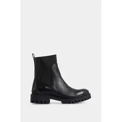 VELEZ - Vélez Botines Caltha 2.0 De Cuero Mujer Tractorados Negro