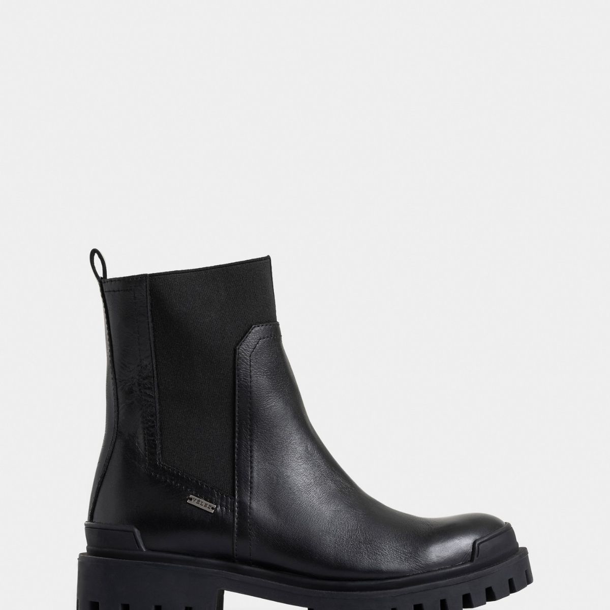 VELEZ - Vélez Botines Caltha 2.0 De Cuero  Mujer Tractorados Negro