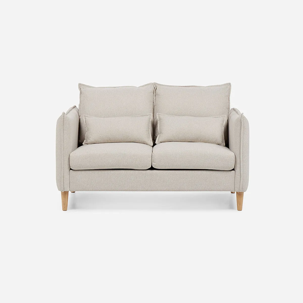 ROSEN - Sofá Blume 2 Cuerpos Tela Beige