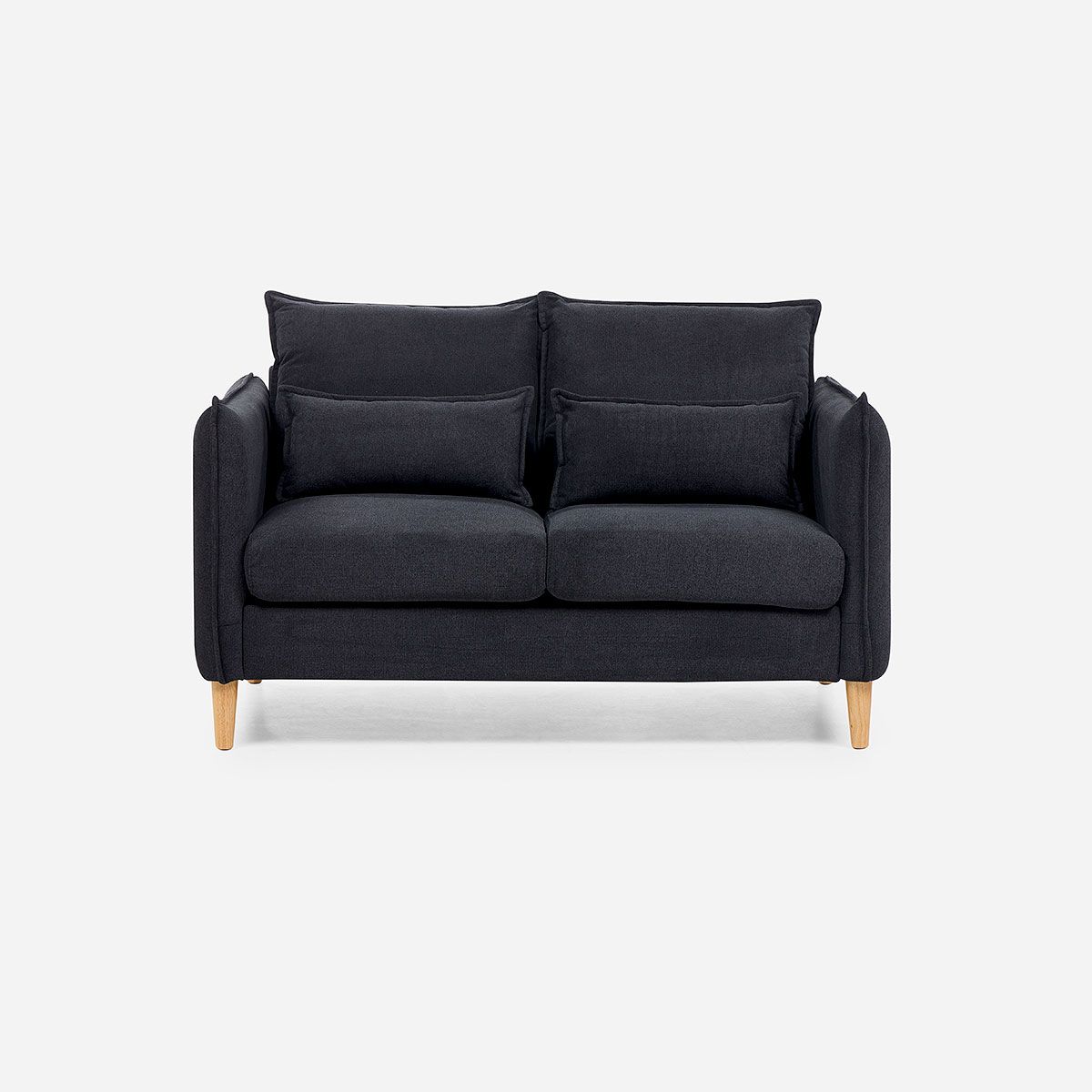 ROSEN - Sofá Blume 2 Cuerpos Tela Grafito