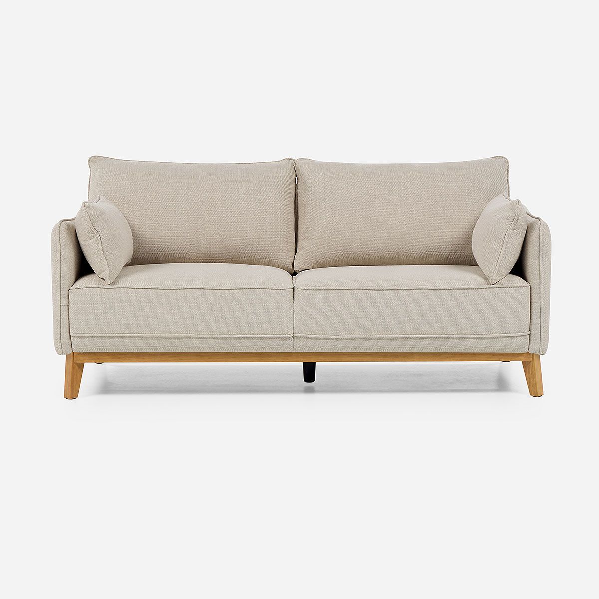 ROSEN - Sofá Holstebro 3 Cuerpos Tela Beige