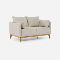 ROSEN - Sofá Holstebro 2 Cuerpos Tela Beige