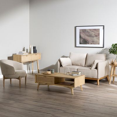 Imagen 2 del producto Sofá Holstebro 2 Cuerpos Tela Beige