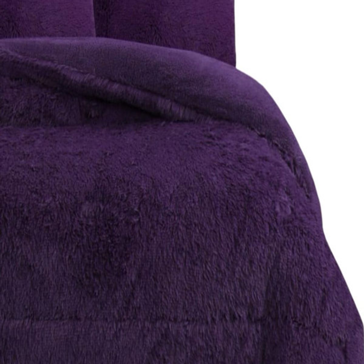 GENERICO - COBERTOR PELUDO CON CHIPORRO INVIERNO 2 PLAZAS Violeta