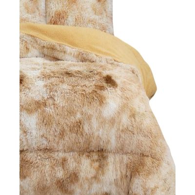 Imagen 2 del producto COBERTOR PELUDO CON CHIPORRO INVIERNO 2 PLAZAS Beige Jaspeado