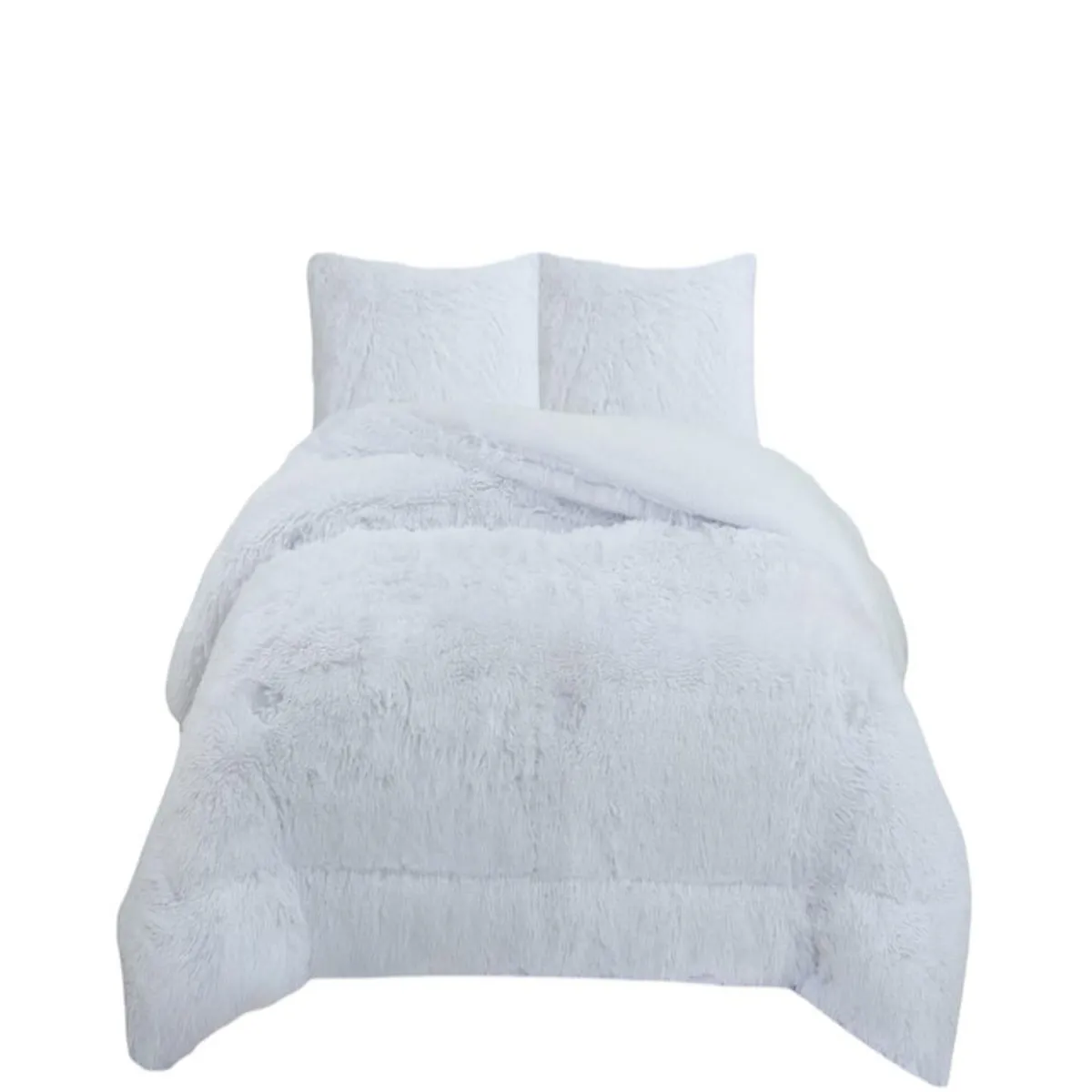 GENERICO - COBERTOR PELUDO INVIERNO KING- SUPER KING Blanco