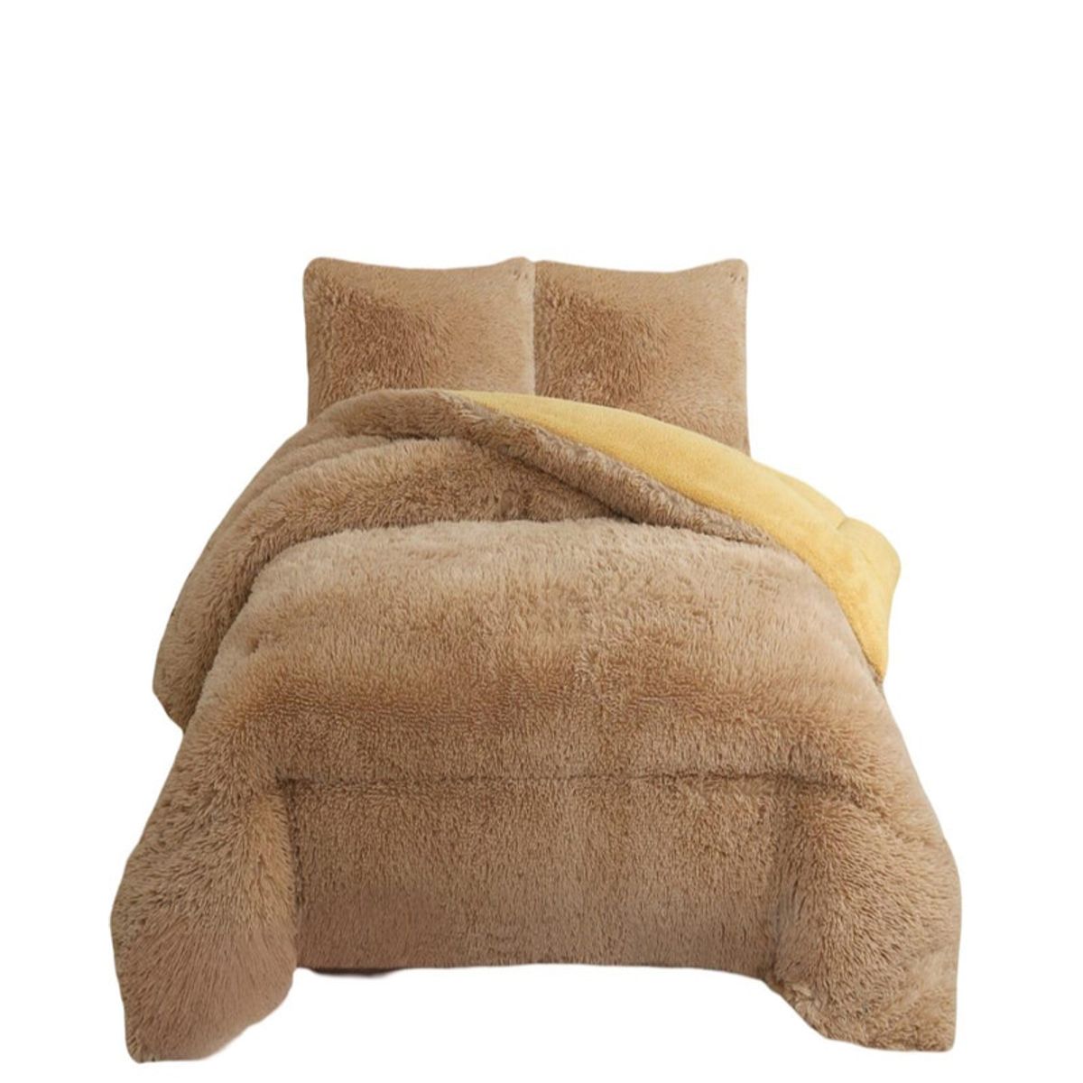 GENERICO - COBERTOR PELUDO INVIERNO KING- SUPER KING BEIGE