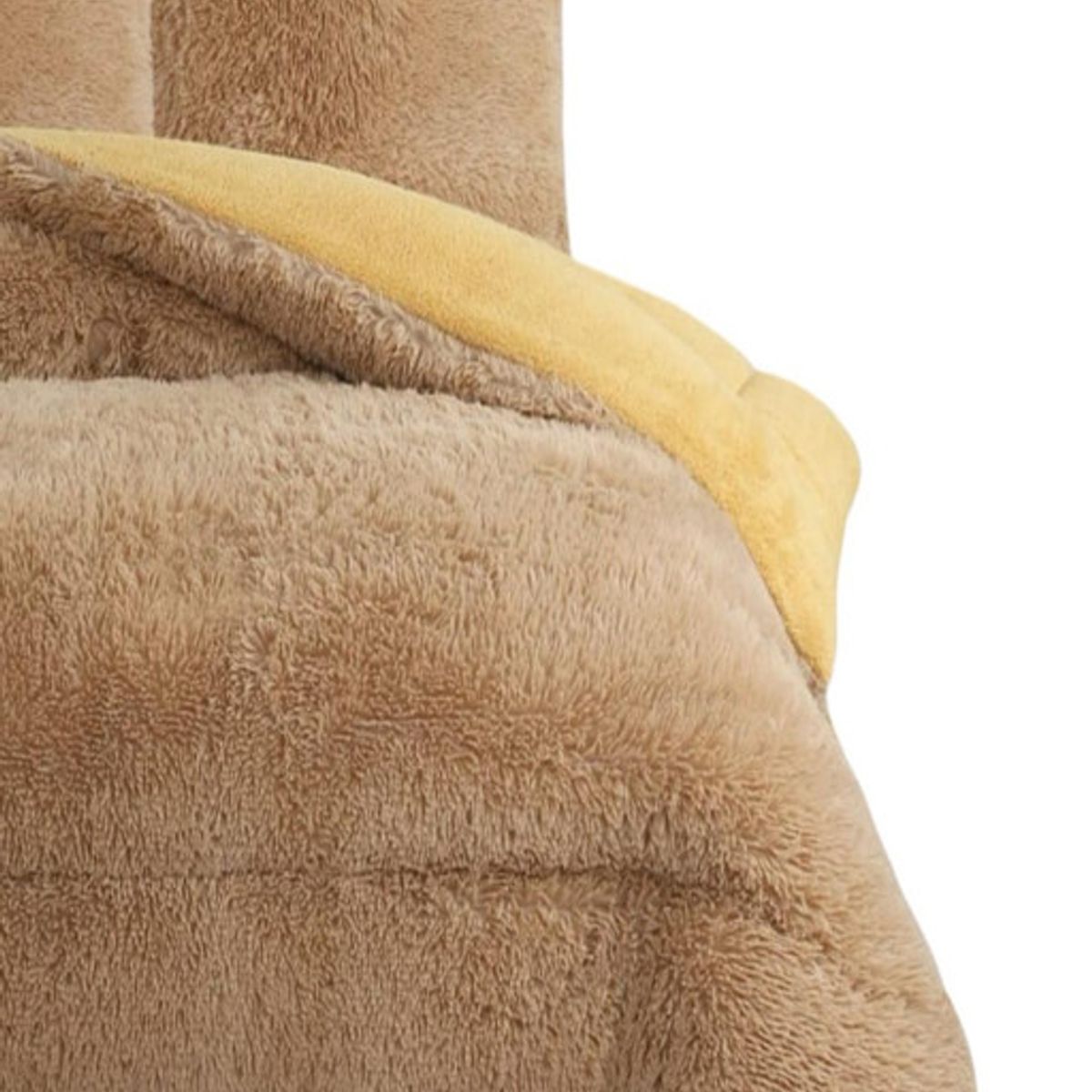 GENERICO - COBERTOR PELUDO INVIERNO KING- SUPER KING BEIGE