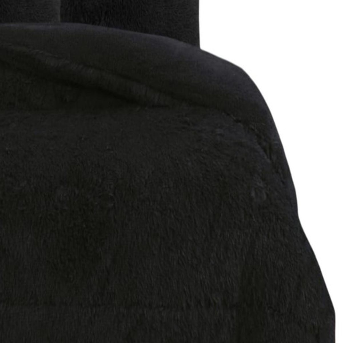 GENERICO - COBERTOR PELUDO INVIERNO PLAZA Y MEDIA Negro