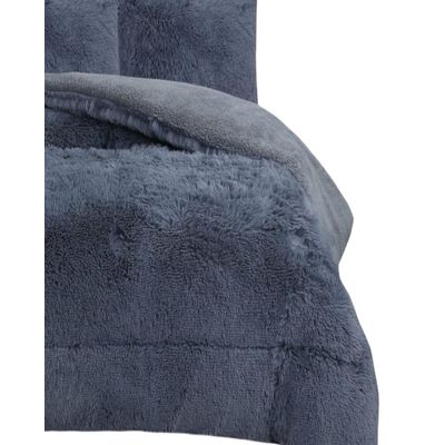 Imagen 2 del producto COBERTOR PELUDO INVIERNO PLAZA Y MEDIA Gris