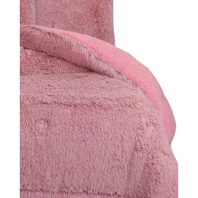 Imagen 2 del producto COBERTOR PELUDO INVIERNO PLAZA Y MEDIA ROSA