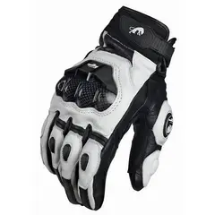 GENERICO - Guantes de moto cuero Furygan Blanco XL