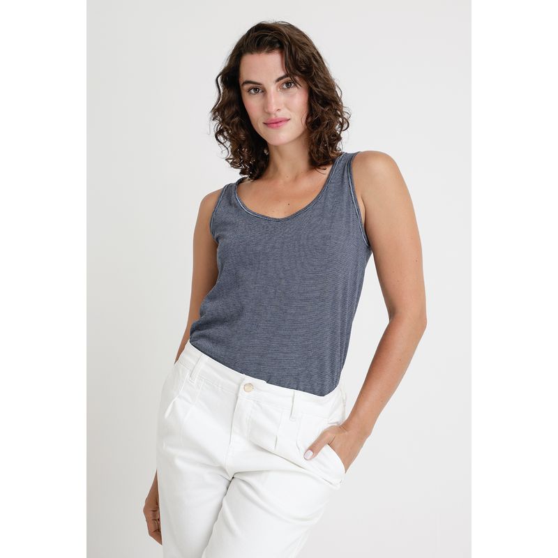 CANADIENNE - Polera De Mujer Layna Bottom Azul
