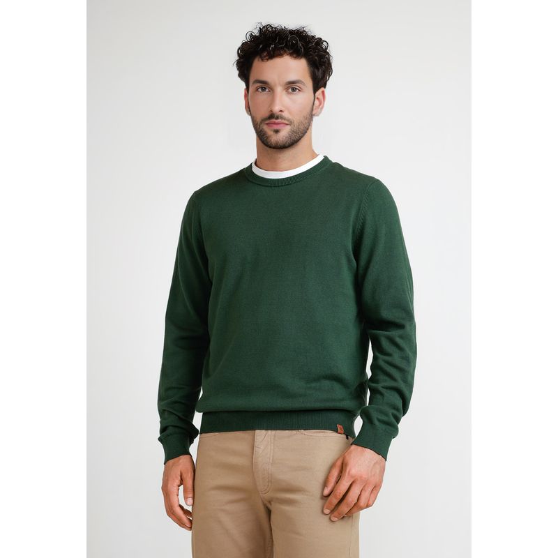 TRIAL - Sweater Hombre Cuello C Phelps Verde
