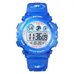 SKMEI - Reloj deportivo digital Led para niños unisex impermeable