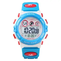 SKMEI - Reloj deportivo digital Led para niños unisex impermeable