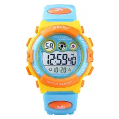 SKMEI - Reloj deportivo digital Led para niños unisex impermeable