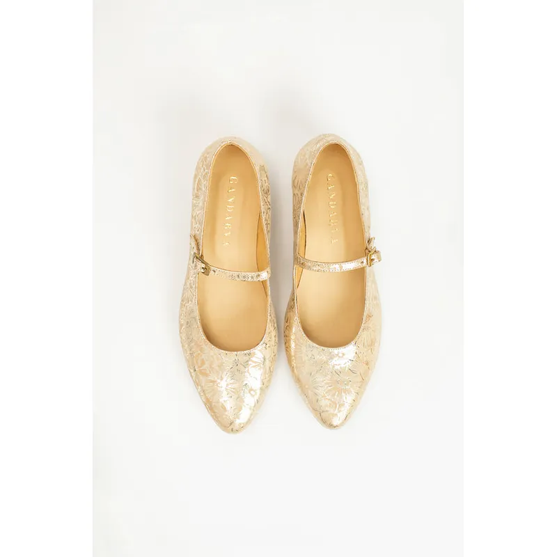 GANDARVA - Ballerina Mujer De Cuero Almudena Dorado