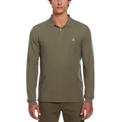ORIGINAL PENGUIN - Polera Hombre Polo Manga Larga Militar