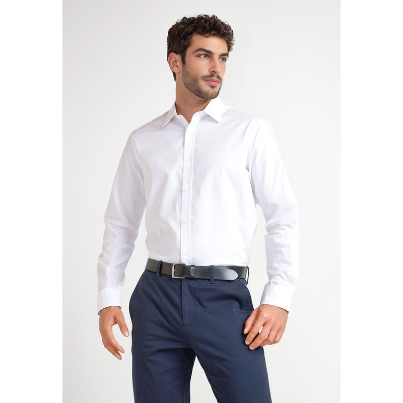 ORIGINAL PENGUIN - Camisa Formal Hombre Blanca Original Penguin