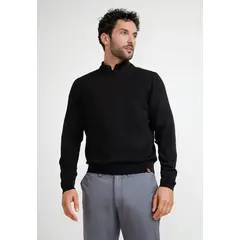 TRIAL - Sweater Hombre Cuello C Phelps Negro