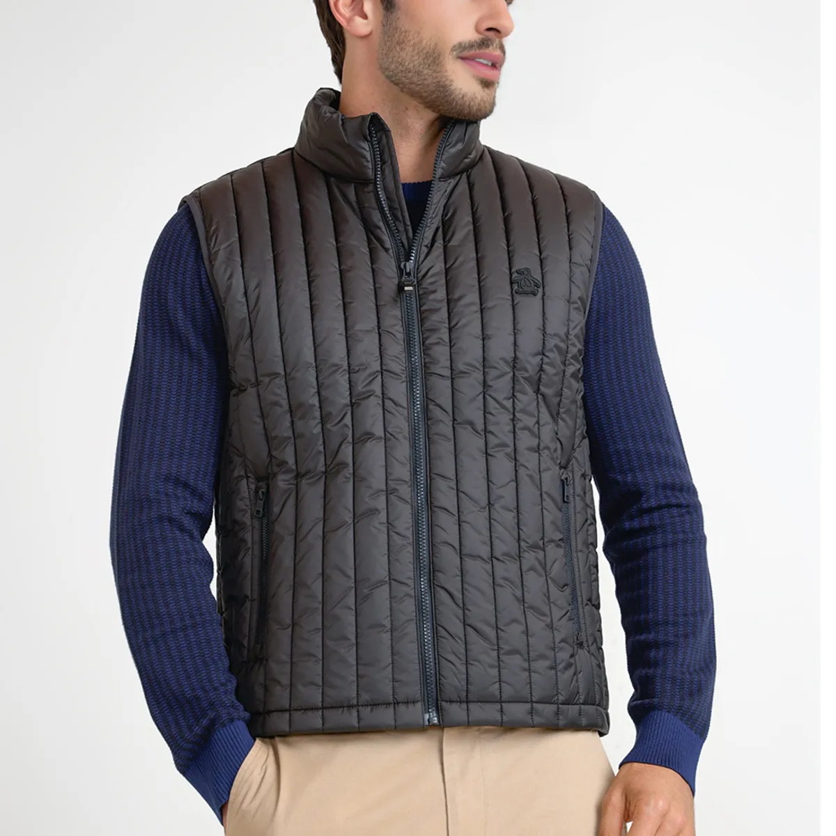 ORIGINAL PENGUIN - Parka Sin Manga Hombre Negra