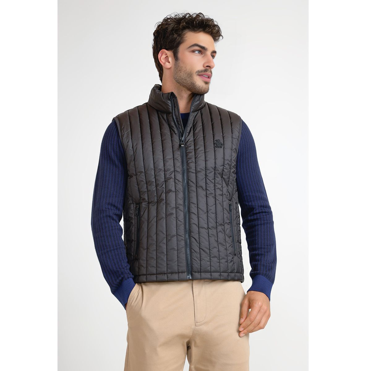 ORIGINAL PENGUIN - Parka Sin Manga Hombre Negra
