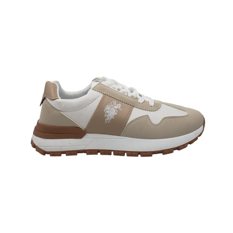 Zapatilla Blanca y Café Hombre