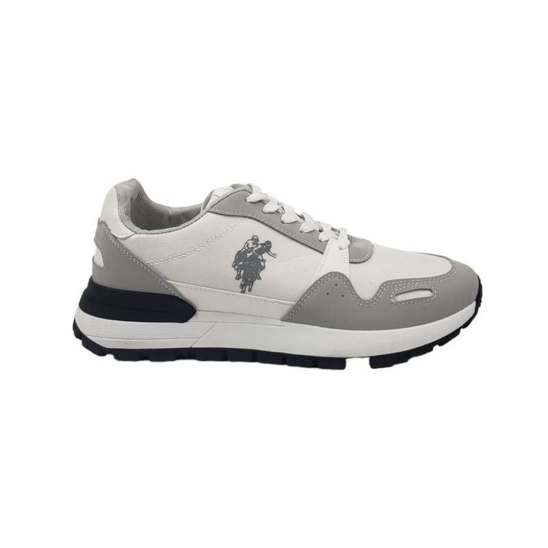 HERIEL - Zapatilla Blanca y Gris Hombre